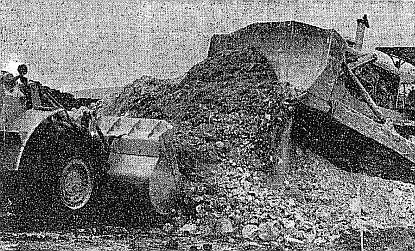 JNF bulldozers preparing the Allon Road, 1973